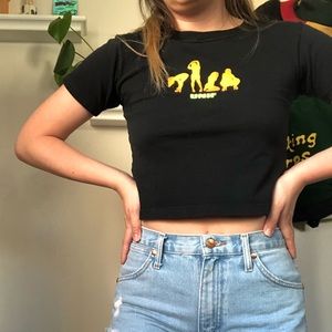 unif dancers crop tee